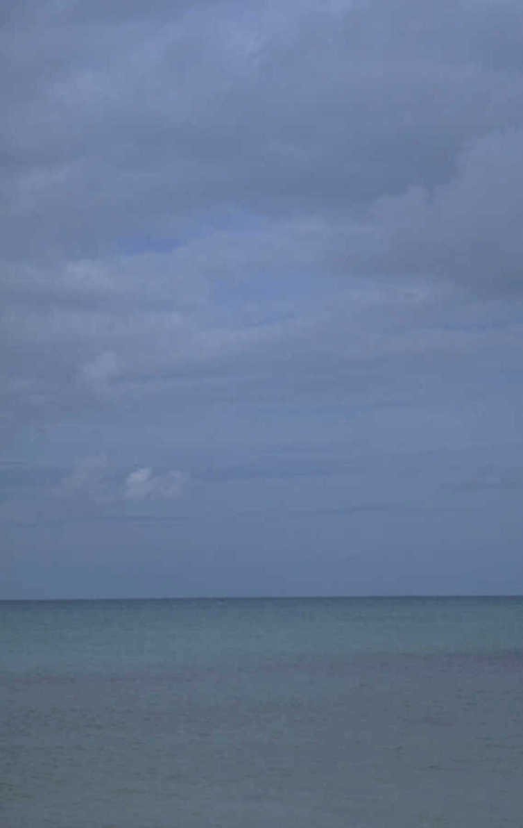 gray ocean horizon 1980s 1990s A4 Photo Print