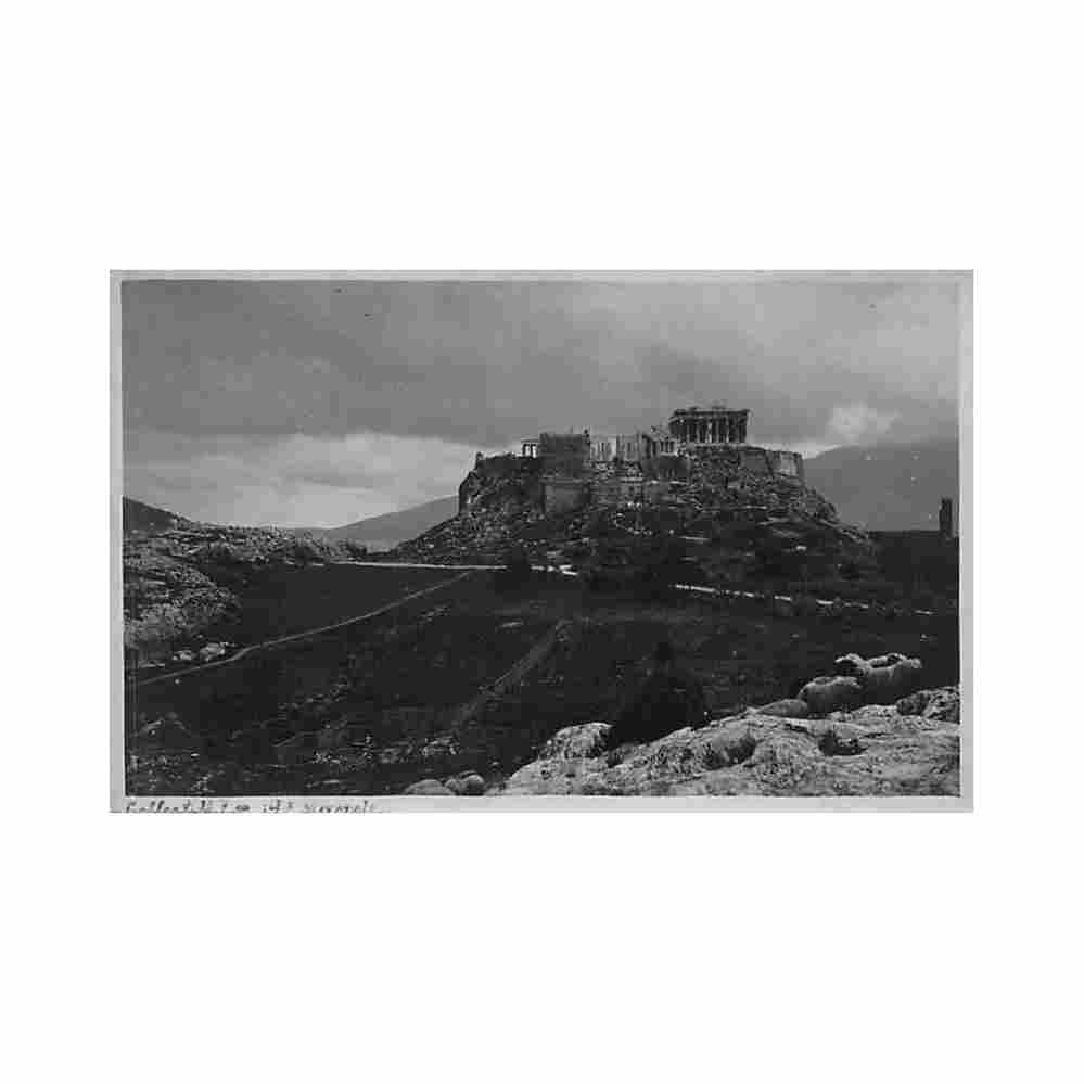 greece athens acropolis felix ragno Vintage A4 Photo Print