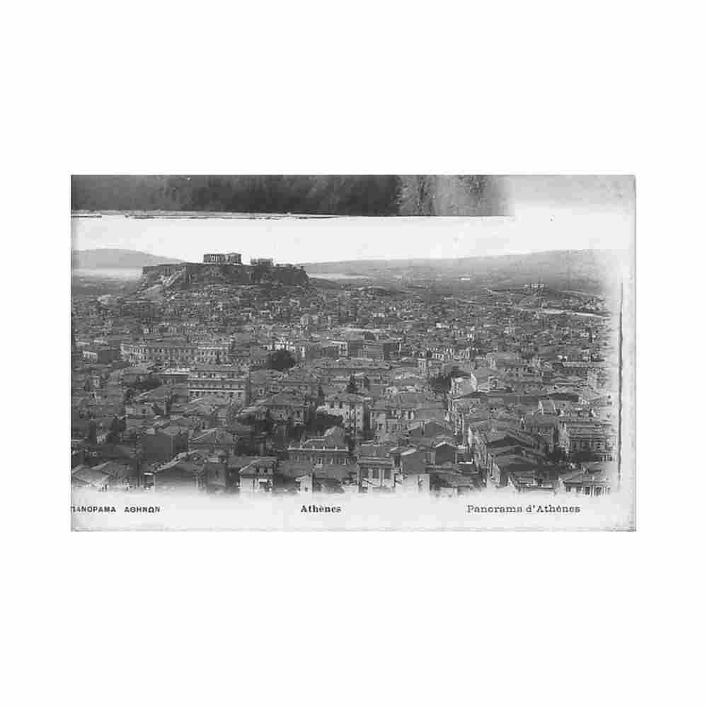 greece athens panorama ed pallis cotzias 339 Vintage A4 Photo Print