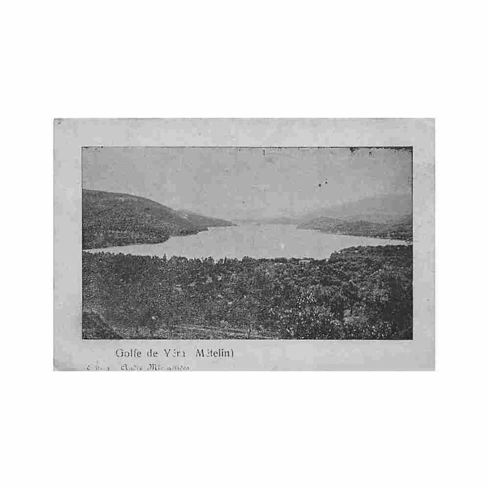 greece bay of gera mytilene andre michaelides Vintage A4 Photo Print