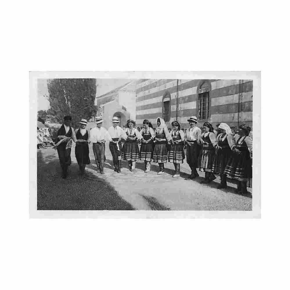greece castello rhodes folk dances bestetti serie sesta 5 Vintage A4 Photo Print