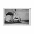 greece mykonos the windmills publg margaritis Vintage A4 Photo Print