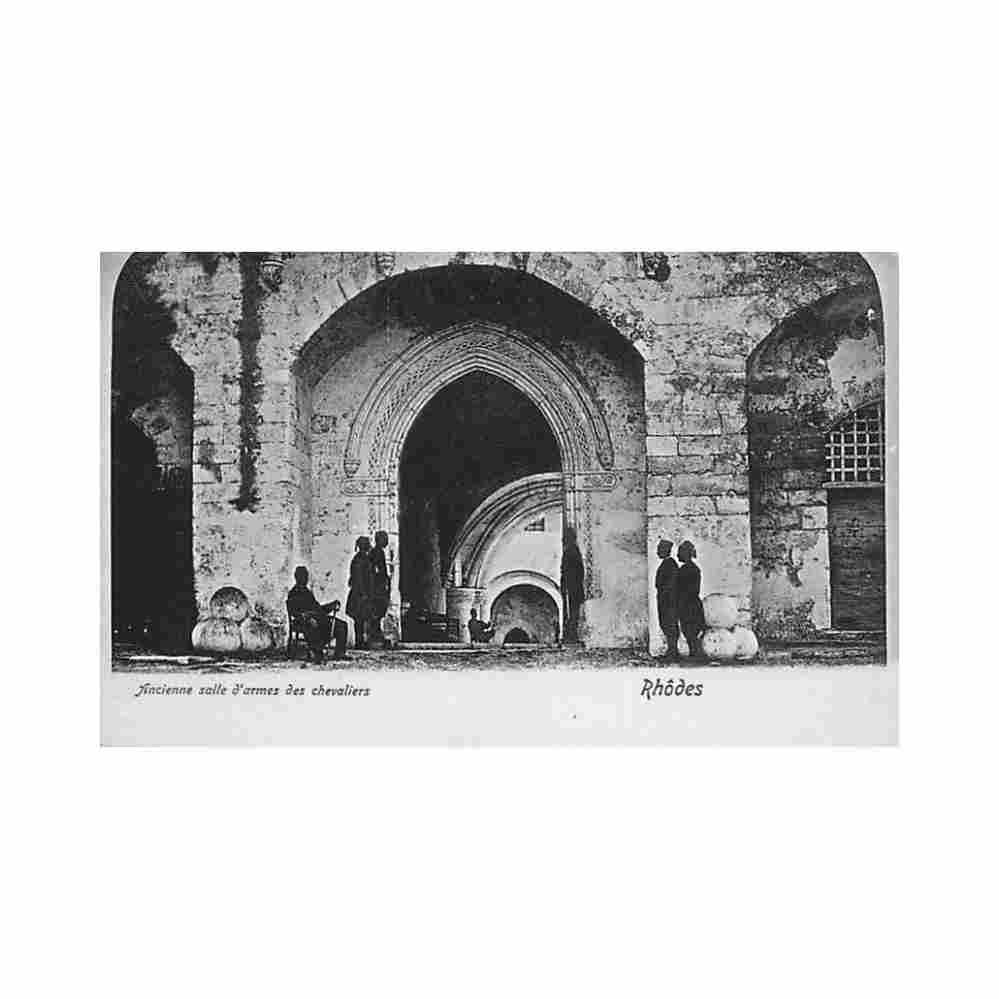 greece rhodes former knights armory Vintage A4 Photo Print