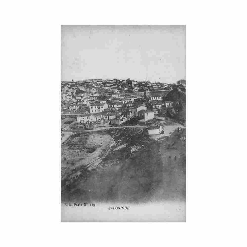 greece salonica bird s eye view ed levasseur 119 Vintage A4 Photo Print