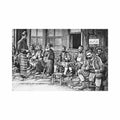 greece salonica turkish coffee house d a longuet Vintage A4 Photo Print