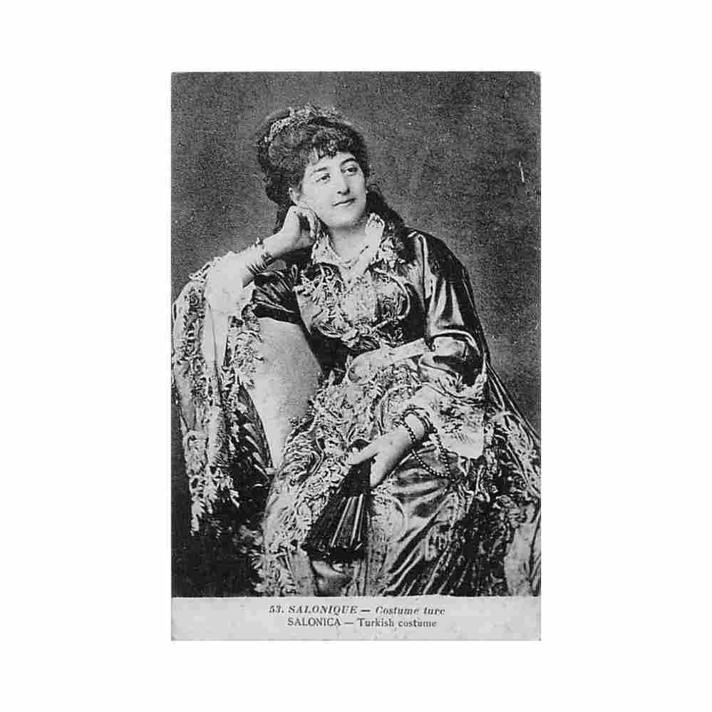 greece salonica turkish costume baudiniere 53 Vintage A4 Photo Print