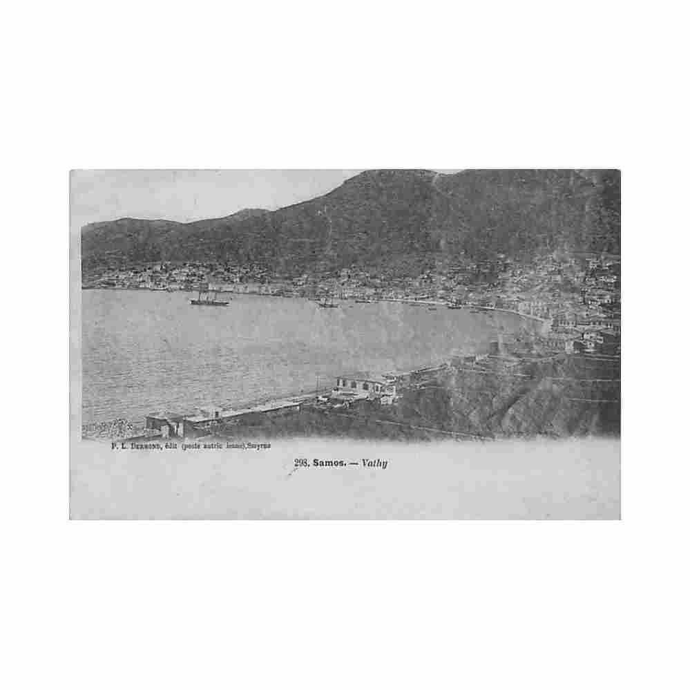 greece samos vathy p l dermond 298 Vintage A4 Photo Print
