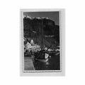 greece santorini the harbour joakimides Vintage A4 Photo Print