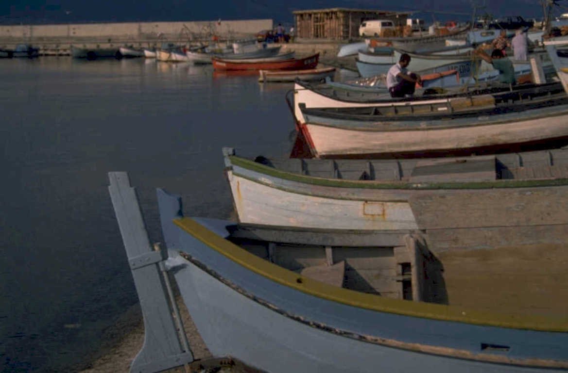 greek boats thessaloniki 1980s 1990s A4 Photo Print