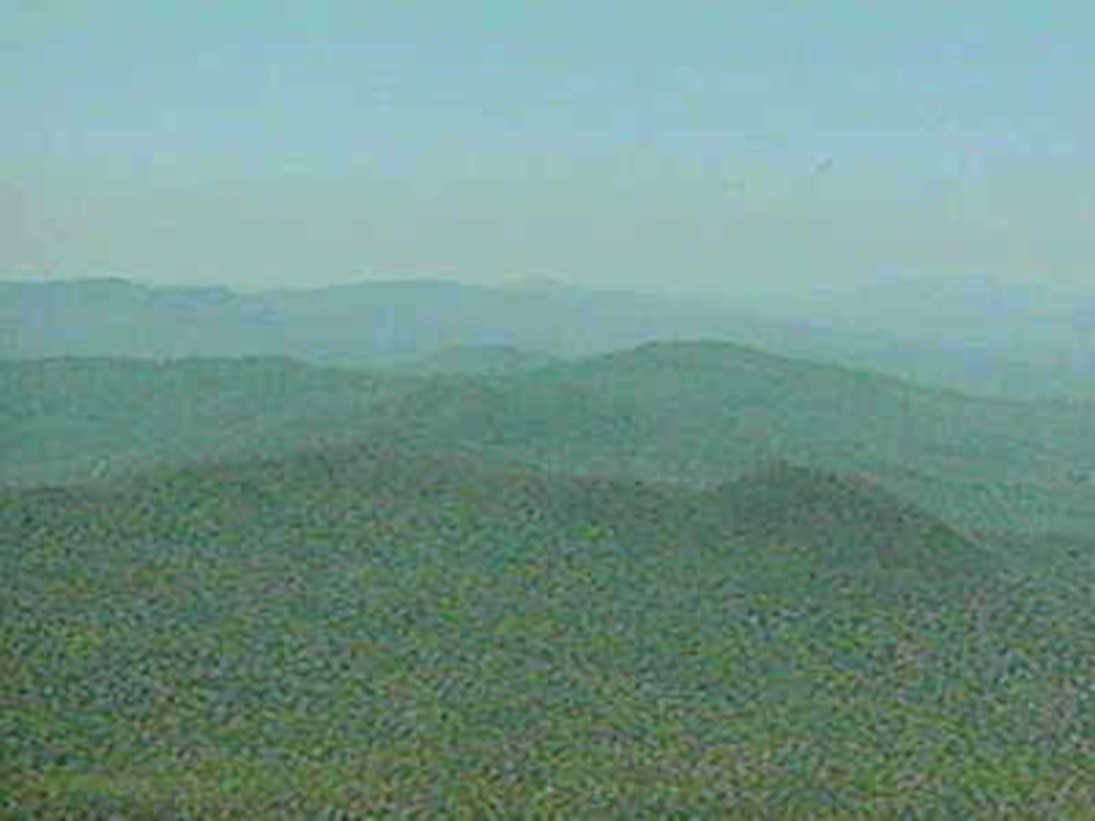 green hills mountains 11980s 1990s A4 Photo Print