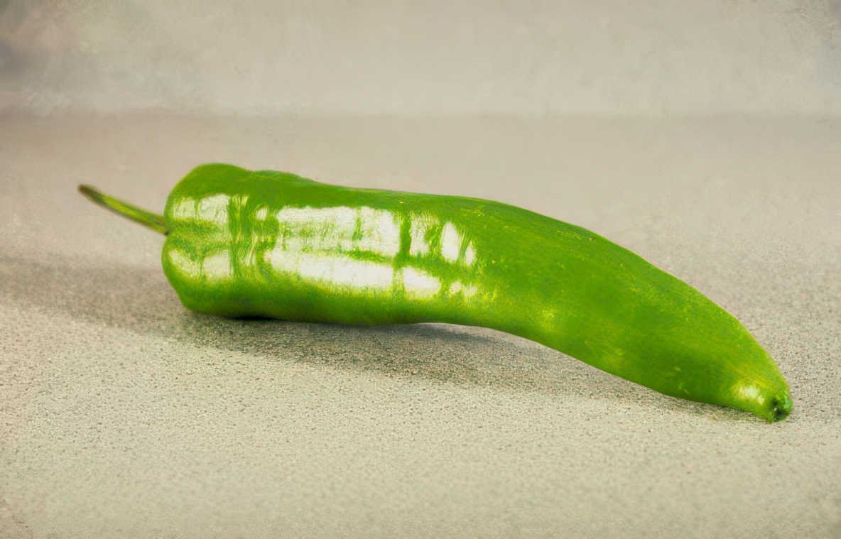 green serrano pepper Vintage A4 Photo Print