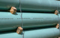 green steel pipes Vintage A4 Photo Print
