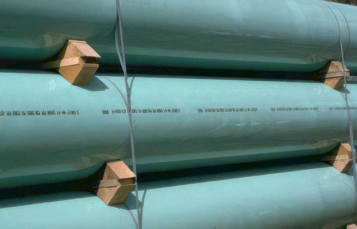 green steel pipes Vintage A4 Photo Print
