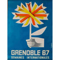grenoble semaines internationales roger david 1967 2 Advert A4 Photo Print