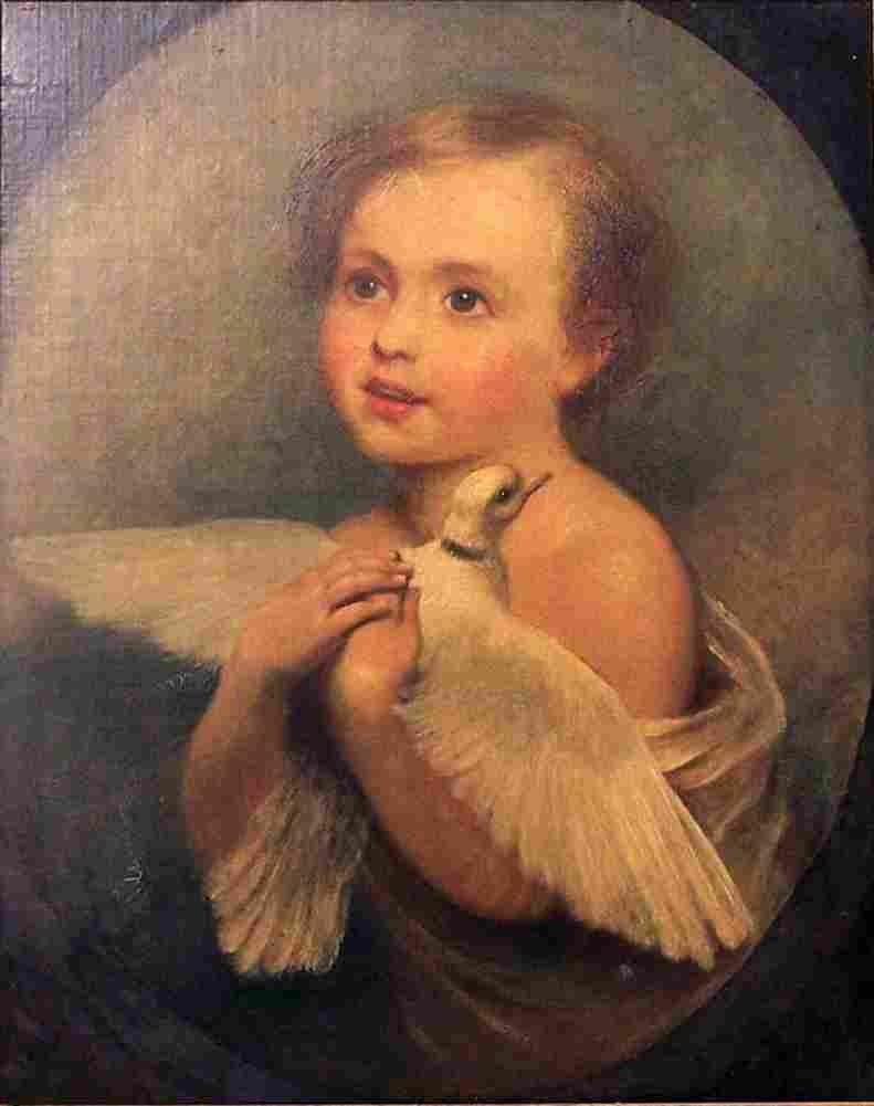 greu The Child with the Dove Art A4 Photo Print