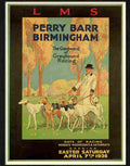greyhound racing perry barr birmingham lms railway travel poster 1928 Advert A4 Photo Print