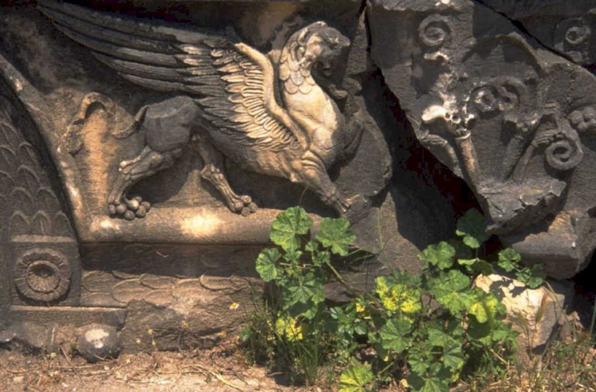 griffin relief hadrians 1980s 1990s A4 Photo Print