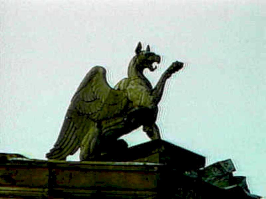 griffin stone rooftop1980s 1990s A4 Photo Print