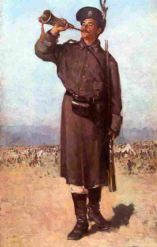 grig Bugler Art A4 Photo Print