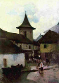 grig Catholic Church in Cimpulung Art A4 Photo Print