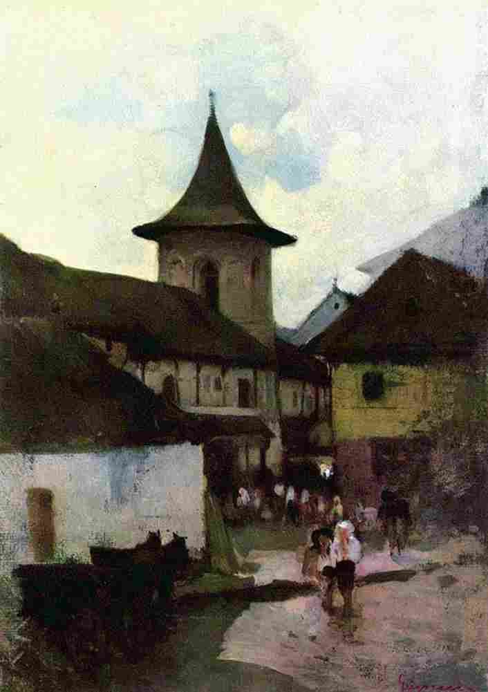 grig Catholic Church in Cimpulung Art A4 Photo Print