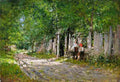 grig Girls Spinning at the Gate Art A4 Photo Print