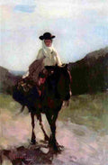 grig Woman in Rucar Art A4 Photo Print