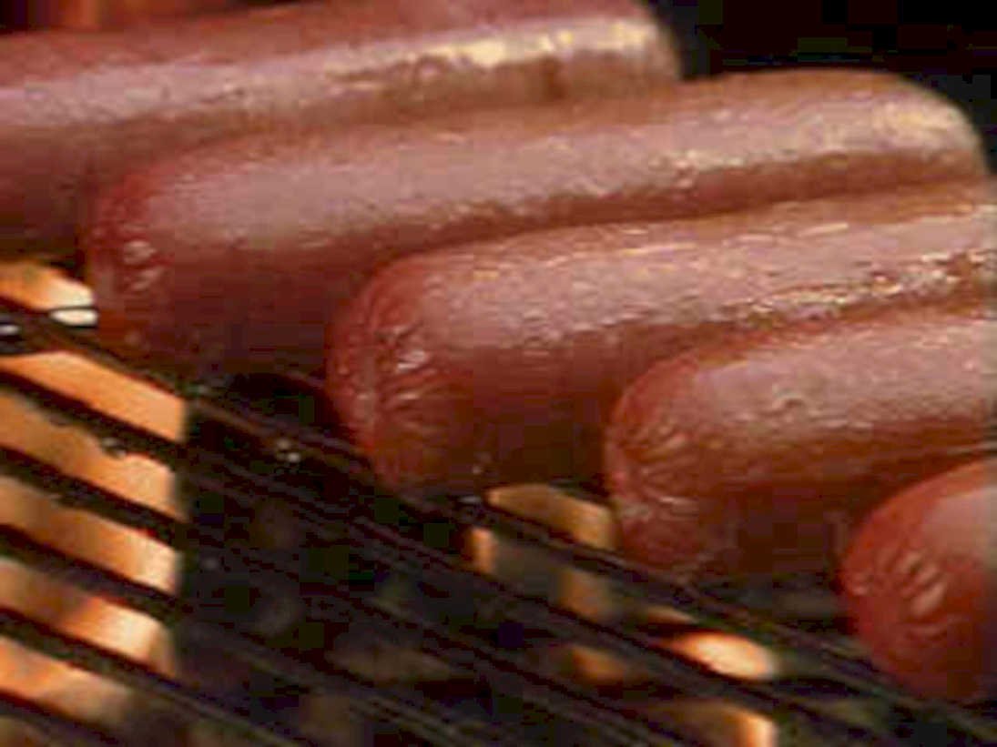 grilled hot dogs1980s 1990s A4 Photo Print