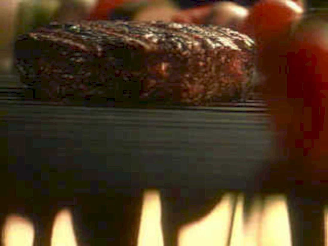 grilling burger flames1980s 1990s A4 Photo Print