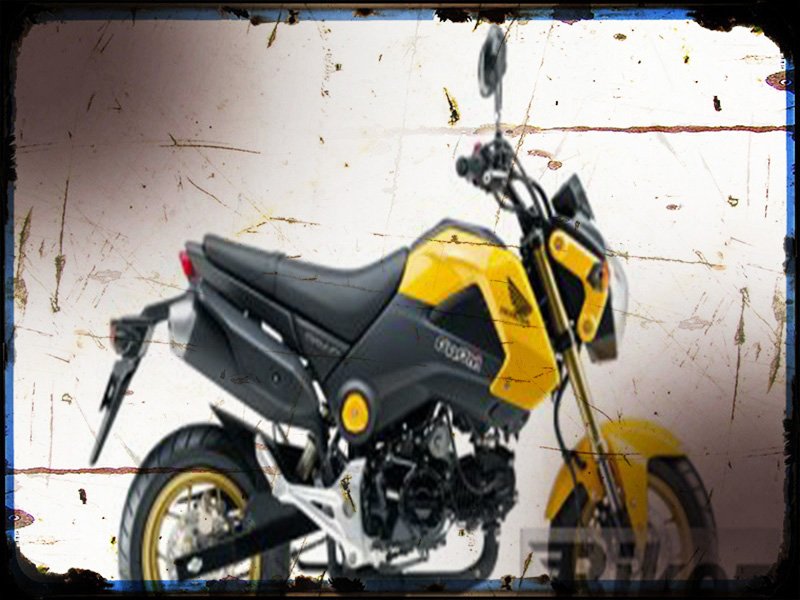 grom A4 Photo Print Motorbike Vintage Aged