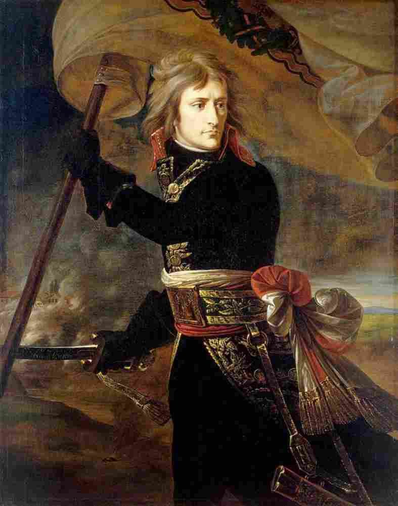 gros bonaparte on the bridge at arcole Art A4 Photo Print