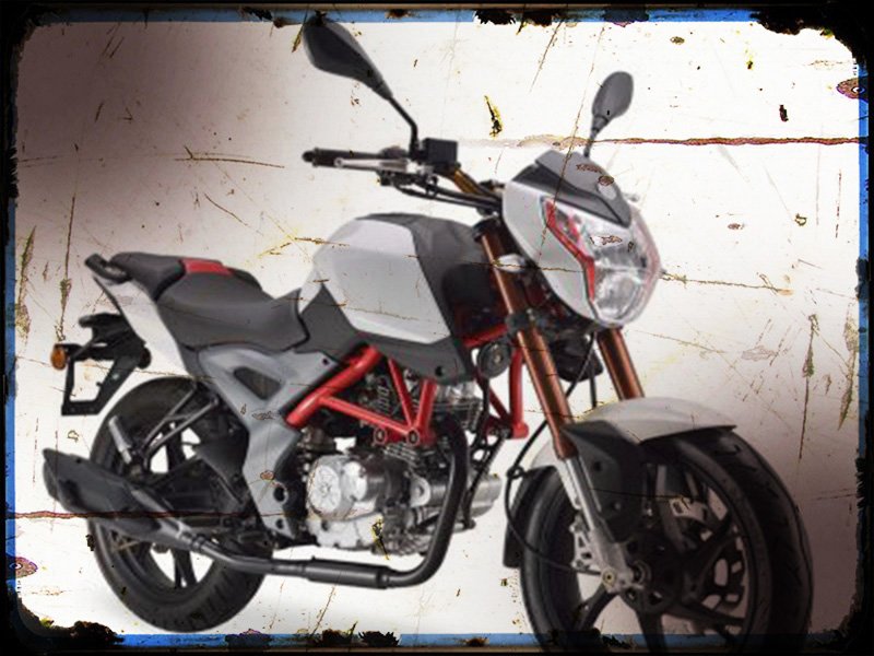 grs 125 A4 Photo Print Motorbike Vintage Aged