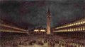 gua Nighttime Procession in Piazza San Marco Art A4 Photo Print
