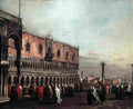 gua Piazzetta with the Doges Palace Art A4 Photo Print