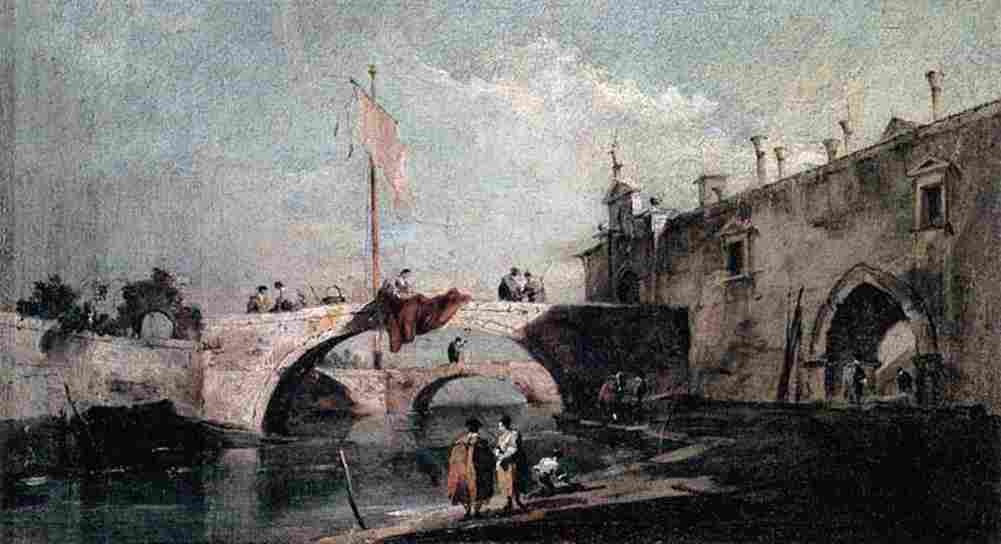 gua Town with a Bridge main Art A4 Photo Print