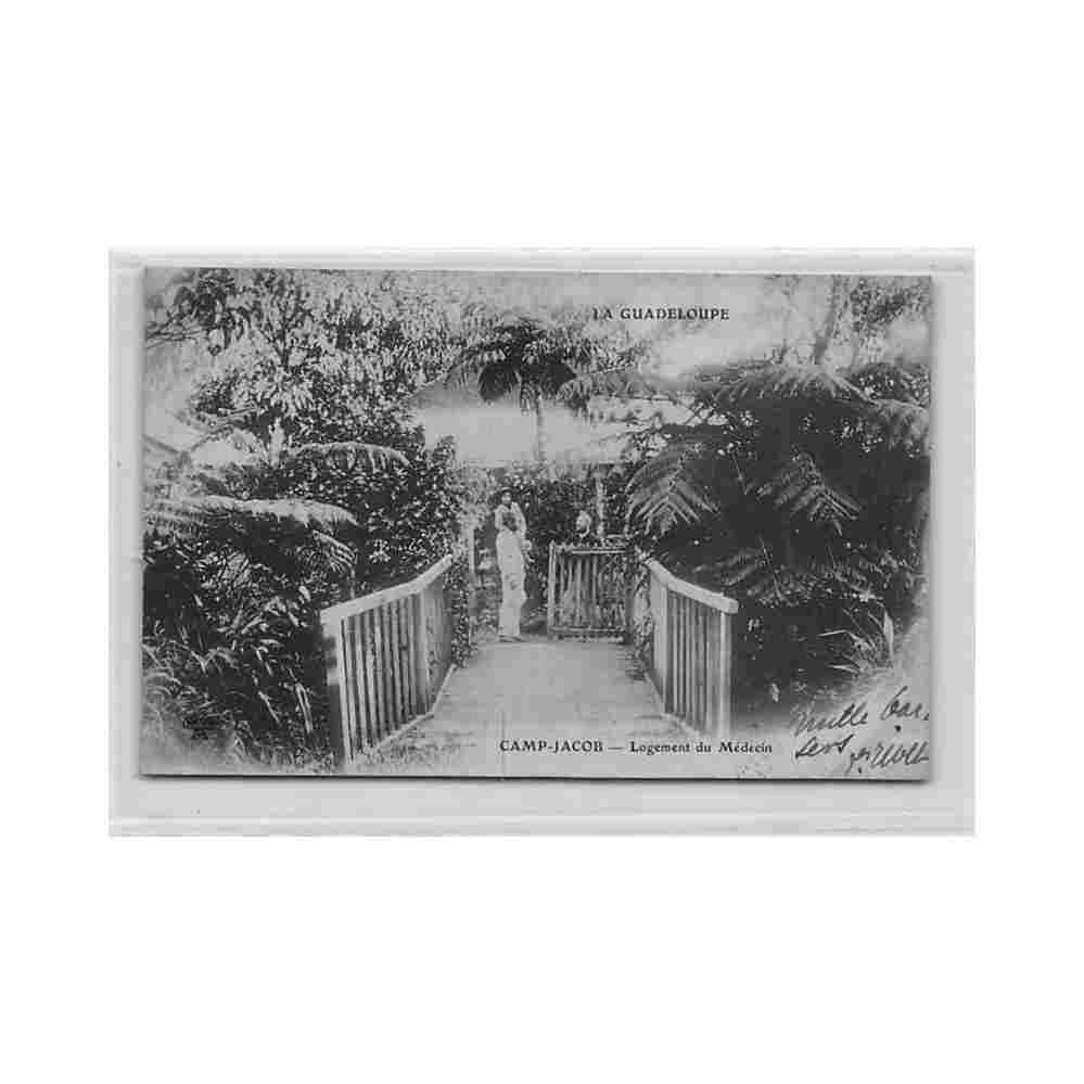 guadeloupe camp jacob logement du medecin ed inconnu Vintage A4 Photo Print