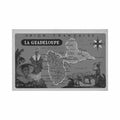 guadeloupe carte geographique du territoire ed lion noir Vintage A4 Photo Print
