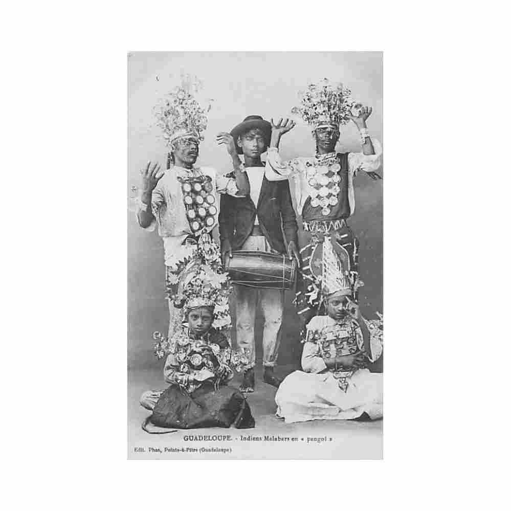 guadeloupe indiens malabars en pangol ed phos Vintage A4 Photo Print