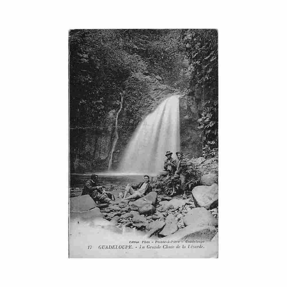 guadeloupe la grande chute de la lezarde ed phos 17 Vintage A4 Photo Print