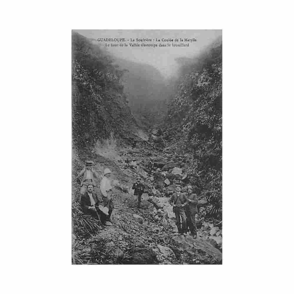 guadeloupe la soufriere la coulee de la matylis ed phos Vintage A4 Photo Print