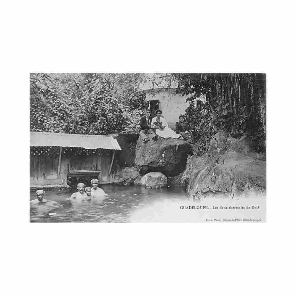 guadeloupe les eaux thermales de dole ed phos Vintage A4 Photo Print