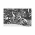 guadeloupe pecheurs confectionnant leurs nasses ed phos Vintage A4 Photo Print