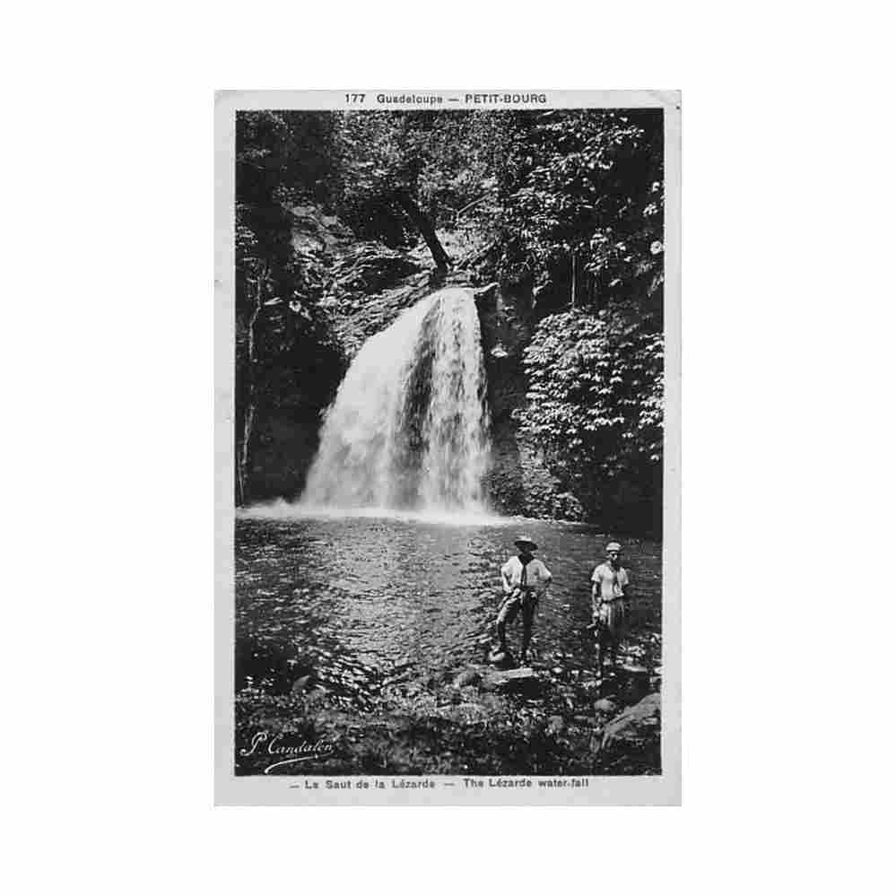 guadeloupe petit bourg le saut de la lezarde ed candalen 177 Vintage A4 Photo Print