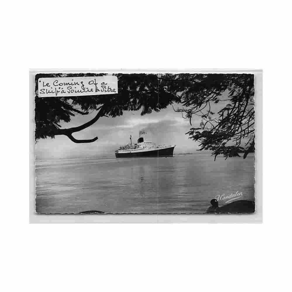 guadeloupe pointe a pitre arrivee du bateau ed p candalen 64 Vintage A4 Photo Print