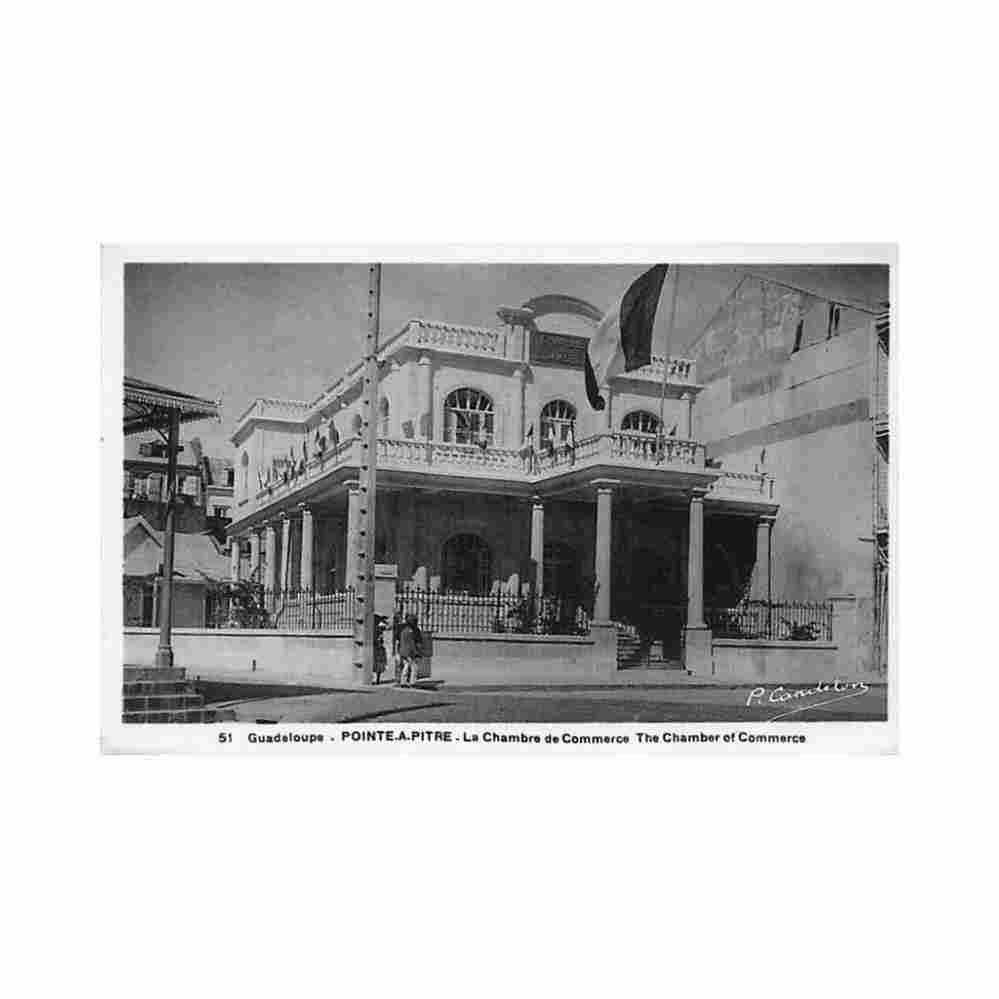 guadeloupe pointe a pitre la chambre de commerce ed p candalen 51 Vintage A4 Photo Print