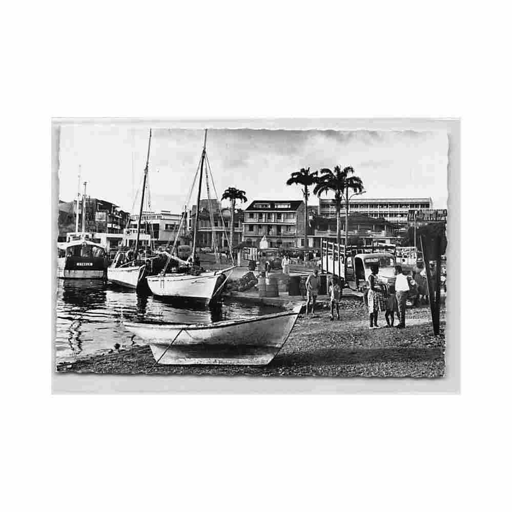 guadeloupe pointe a pitre la darse ed prisunic 3375 Vintage A4 Photo Print