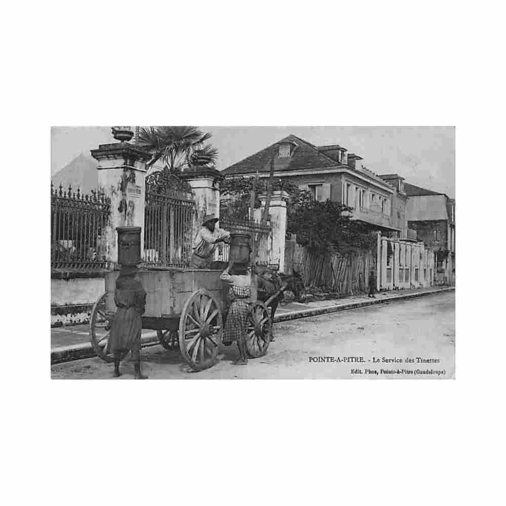 guadeloupe pointe a pitre le service des tinettes ed phos Vintage A4 Photo Print