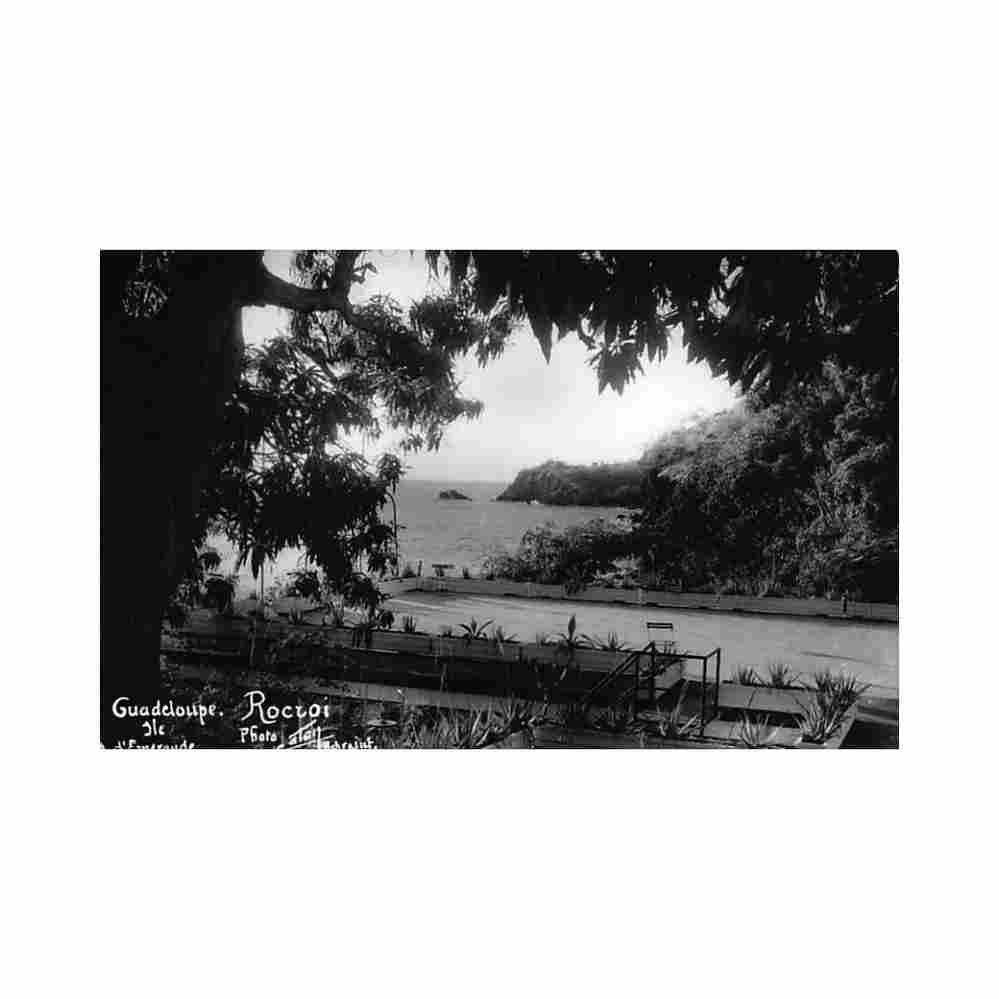 guadeloupe rocroi vue generale carte ed catan Vintage A4 Photo Print