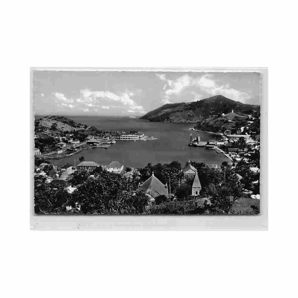 guadeloupe saint barthelemy rade de gustavia ed stak 14 Vintage A4 Photo Print