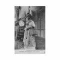 guadeloupe theodose la guadeloupeenne allant au marche ed caille Vintage A4 Photo Print
